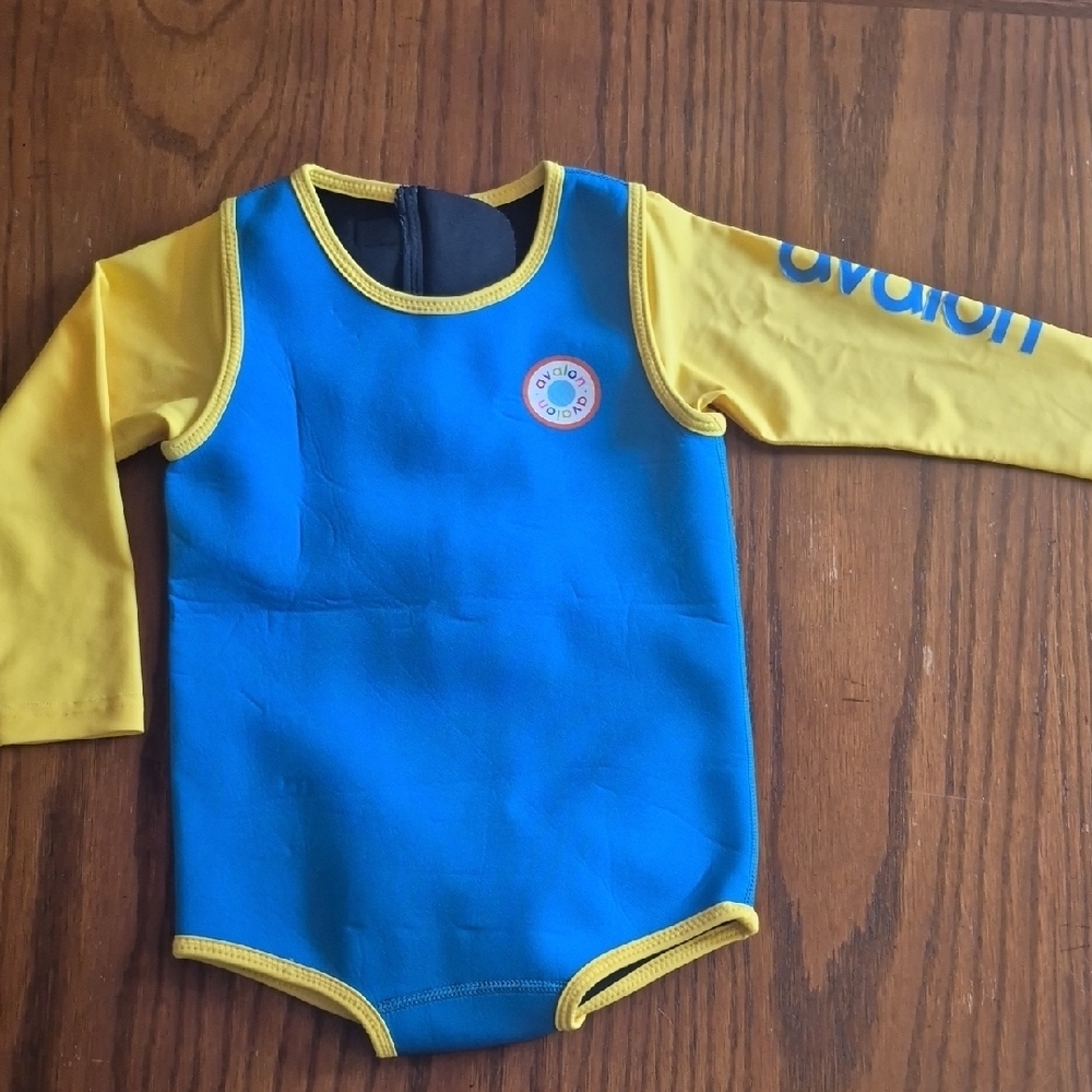 Avalon The Do Good Baby Co Long Sleeve Wetsuit With Zipper Velcro Closure 24M